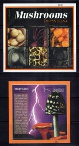 Micronesia 381-384 MNH Mushrooms Fungi Plants Nature ZAYIX 0224M0264