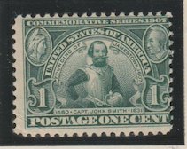 U.S. Scott #328 Jamestown Stamp - Mint Single