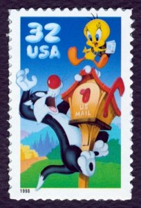 #3205a 32c Sylvester & Tweety, Mint **ANY 5=FREE SHIPPING**