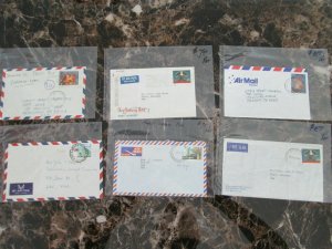 Lot of 6 Covers Postal History Papua New Guinea