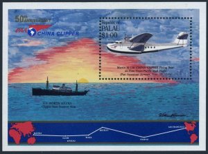 Palau 94, C10-C13, MNH. Trans-Pacific Mail Flight-50, 1985. Planes