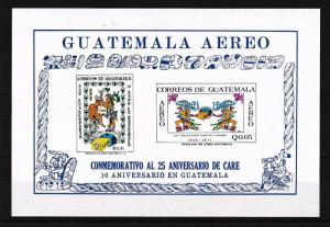 [49146] Guatemala 1971 Care Indians Souvenir sheet MNH