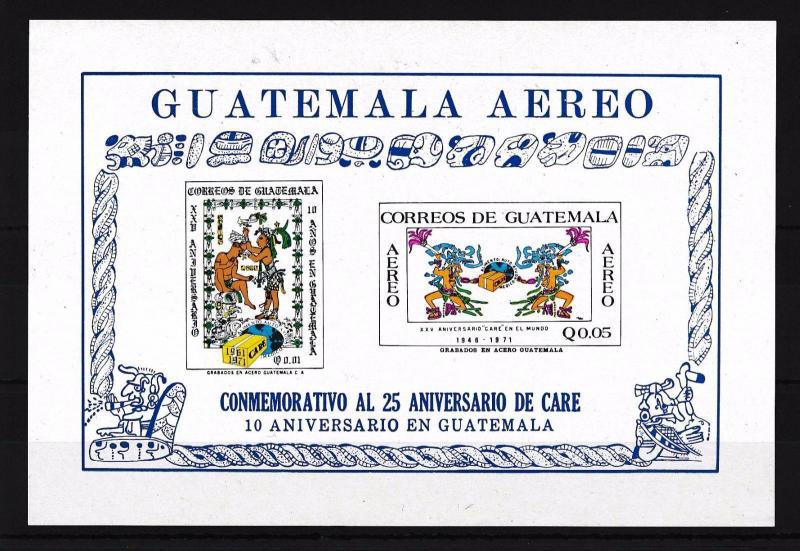 [49146] Guatemala 1971 Care Indians Souvenir sheet MNH