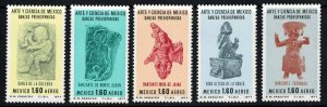 Mexico Scott C548-C552 Mint never hinged.