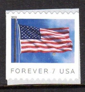 2019 USA Forever U.S. Flag US - Coil Single  Mint  (BCA) Scott 5343