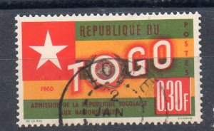 TOGO - 1960 - ADMISSION TO THE UNITED NATIONS - 30ç - Used -