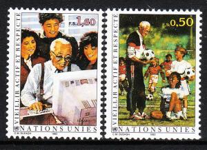 226-27 United Nations Geneva 1993 Aging with Dignity MNH