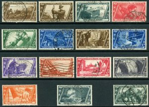 ITALY  ~  #290 - 304  Postally Used Short Set. Missing #305. Cat.118.70