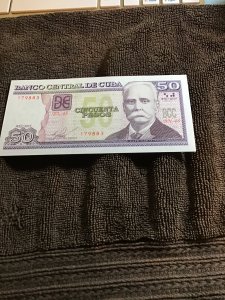 Cuba-2015-50 Pesos-Banco Central de Cuba.Garcia Iniguez.BN-48-179883.uncir.