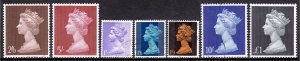 Great Britain - Scott #MH15//MH21 - Used - Short set, high values - SCV $11