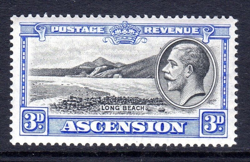 Ascension Island + 1934 +  sg 25 +   3d value  + Lightly Hinged  +