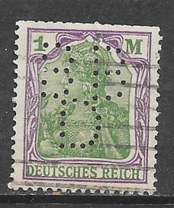 Germany 129: 1m Germania, used, F-VF