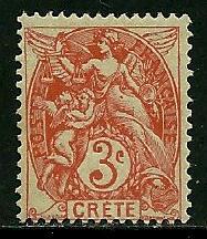 France, Crete # 3, Mint Hinge