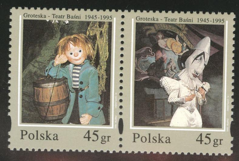 Poland Scott 3241a MNH** 1995 Puppet pair