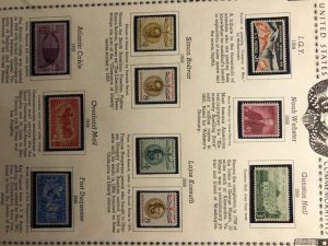 US 1955 to 1961 Commemoratives OGNH - See Description