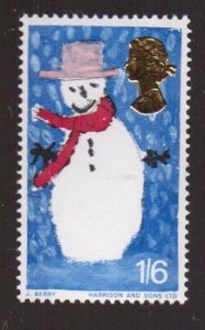 Great Britain 1966 #479 mnh  Christmas snowman 1s 3d