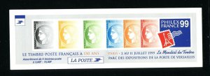 France 2693a Postage Stamp Anniversary Complete Stamp Booklet MNH 1999