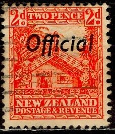 New Zealand: 1938: Sc. #: O64, Used Single Stamp