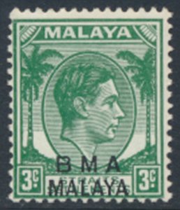 Straits Settlements SG 4 Type II SC# 258 * MNH OPT BMA see details & scans    