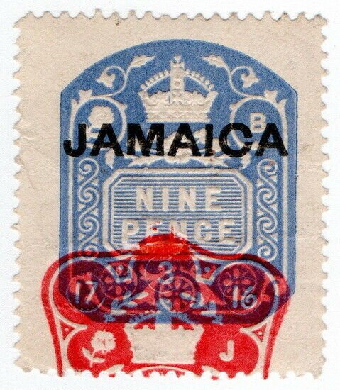 (I.B) Jamaica Revenue : Duty Stamp 9d (die B)