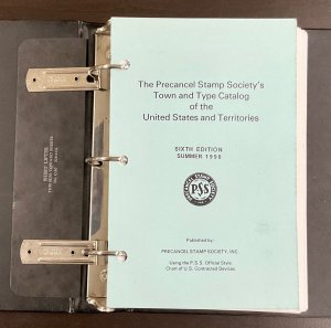 Set of 2 Precancel Stamp Society Bureau Precancels & Town and Type Catalog