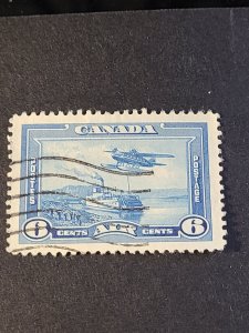 CA S#C6 U-VF Airmail $0.06 06/15/38 - Seaplane over Steamship