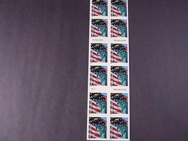 U.S.# 3966a-MNH-- BOOKLET OF 20--FLAG AND LADY LIBERTY--2005