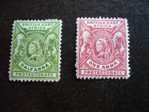Stamps - British East Africa - Scott# 72-73 - Mint Hinged Part Set of 2 Stamps
