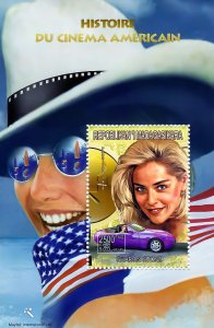 Malagasy 1999 Sc# 1414i  Porsche Sharon Stone Souvenir Sheet Perforated (1) MNH