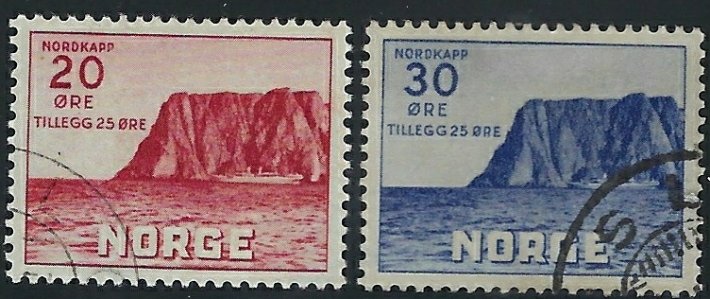 Norway B9-10 Used 1938 set (fe9845)