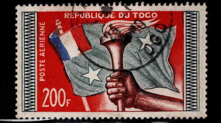 TOGO Scott C29 Used Flag Airmail stamp