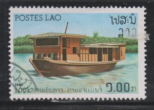 Laos 395 River Vessels 1982