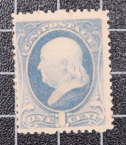 Scott 206 - 1 Cents Franklin - OG MH - SCV - $70.00