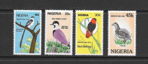 BIRDS - NIGERIA #462-5 MNH