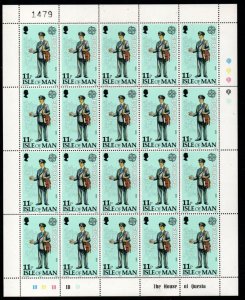 Isle of Man Sc 152-3 1979 Europa stamp set in full sheets mint NH