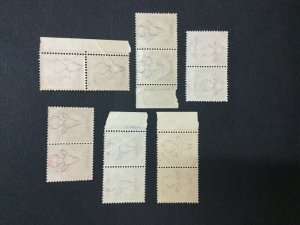MOMEN: SOUTH WEST AFRICA SG #17-19,21-2,36 1923-6 MINT OG NH LOT #195762-3833