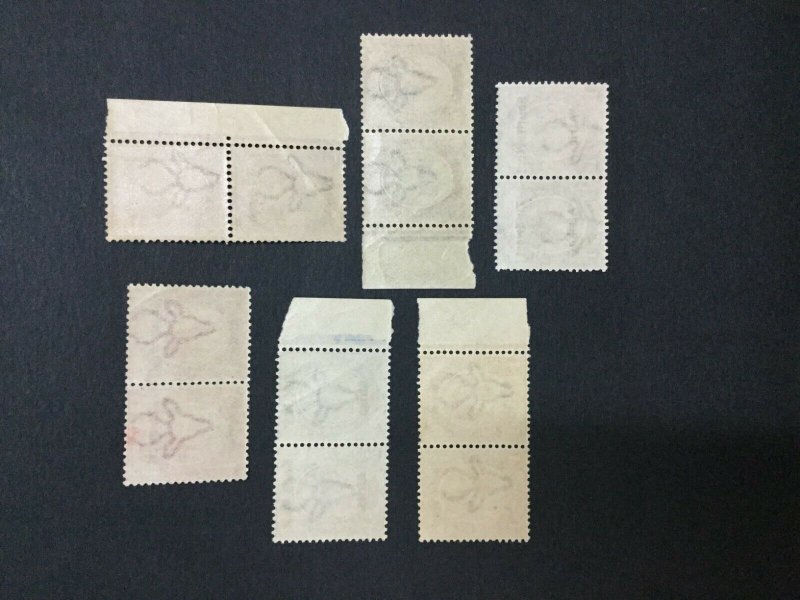 MOMEN: SOUTH WEST AFRICA SG #17-19,21-2,36 1923-6 MINT OG NH LOT #195762-3833