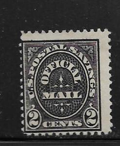 UNITED STATES, O121, USED, U.S POSTAL SAVINGS OFFICIAL MAIL