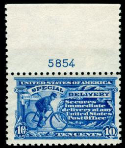 MOMEN: US STAMPS #E9 MINT OG NH PLATE SINGLE