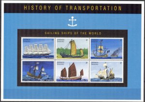 Grenada / Grenadines 1995 Sailing Ships Boats Sheet MNH