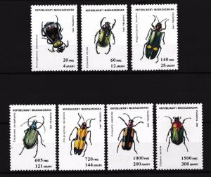 [38782] Madagascar 1994 Insects Insekten Insectes Beetles MNH