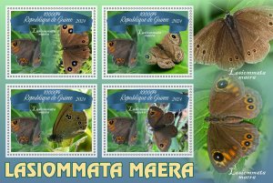 Stamps.Fauna, Butterflies  2024 year 8 sheets perforated