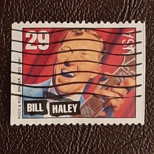 US Scott # 2732; used 29c Bill Haley from 1993; VF centering; off paper