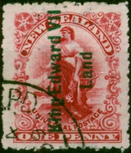 N.Z Victoria Land 1908 1d Rose-Carmine SGA1 V.F.U