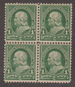 U.S. Scott #279 Franklin Stamp - Mint NH Block of 4