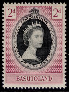 BASUTOLAND QEII SG42, 2d 1953 CORONATION, NH MINT.