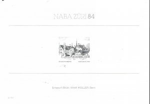 Switzerland 1984 3 Engraved Proofs Honoring Swiss Engraving & Engravers