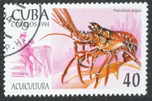 CUBA Sc# 3575 MARINE LIFE fish ocean sea 40c 1994  used / cto