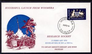 Australia Reasearch Rocket Launch From Woomera 1976 Cover