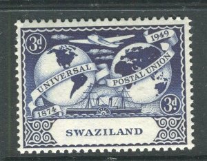 SWAZILAND; 1949 early UPU issue Mint hinged 3d. value